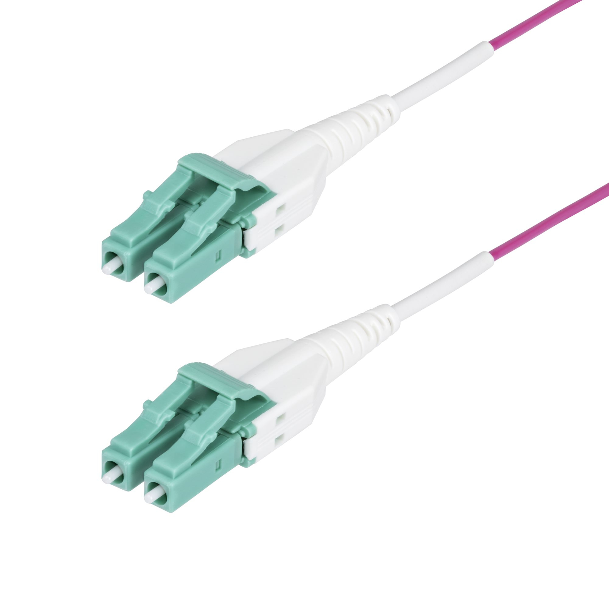 StarTech.com Cavo in fibra ottica multimodale da 50m LC a LC (UPC) OM4 Viola Erica, 50/125 µm, 40G/100G, LOMMF/VCSEL, cavo in fibra Uniboot, certificato OFNR Riser, 50 m, OFNR, OM4, LC, LC
