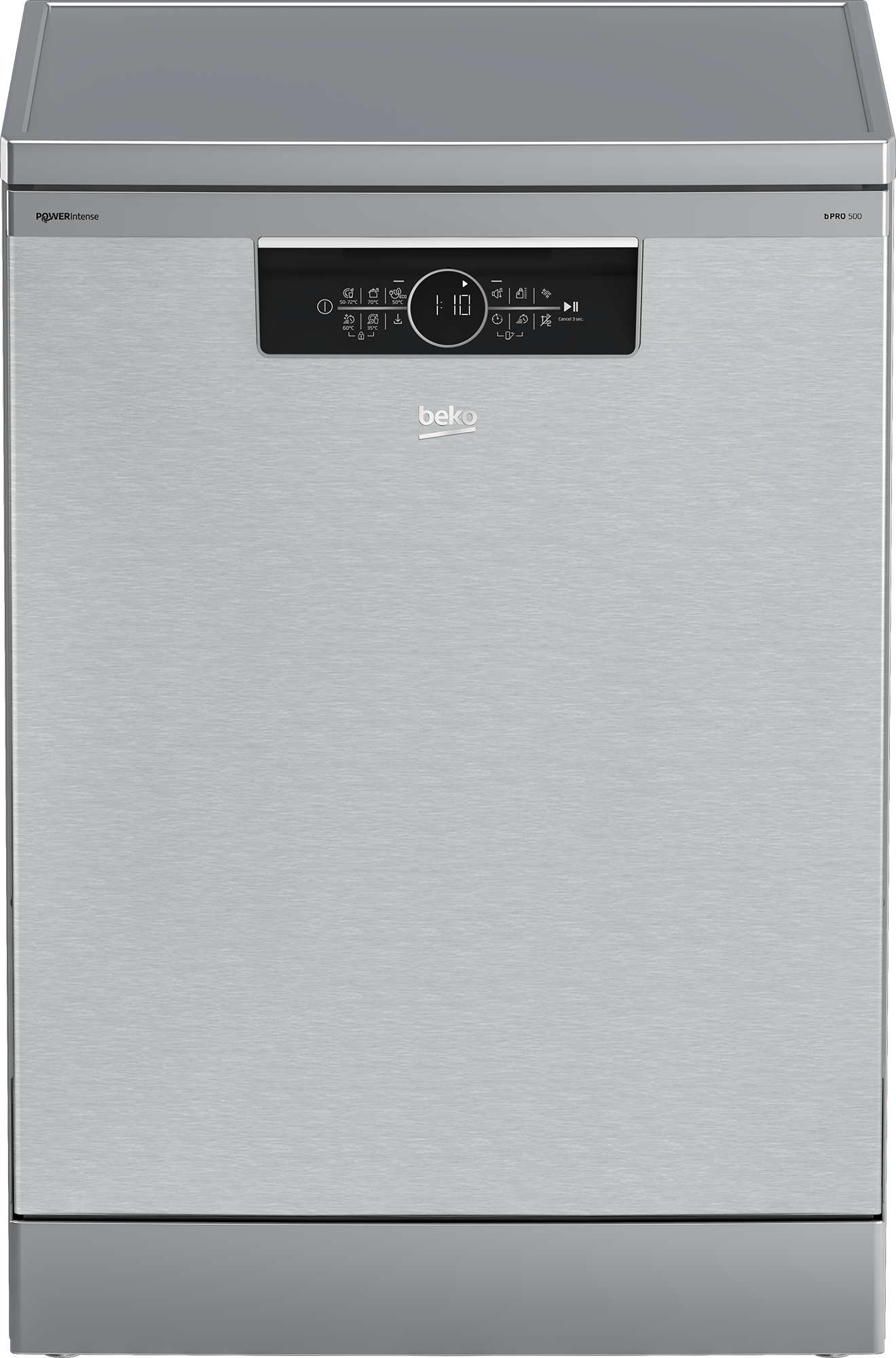 Beko b300 BDFN36541XAWP: Lavastoviglie a Libera Installazione, Classe C, 60 cm, 15 Coperti, Autodose, Libera installazione, Dimensione massima (60 cm), Acciaio inox, Nero, Touch, LED