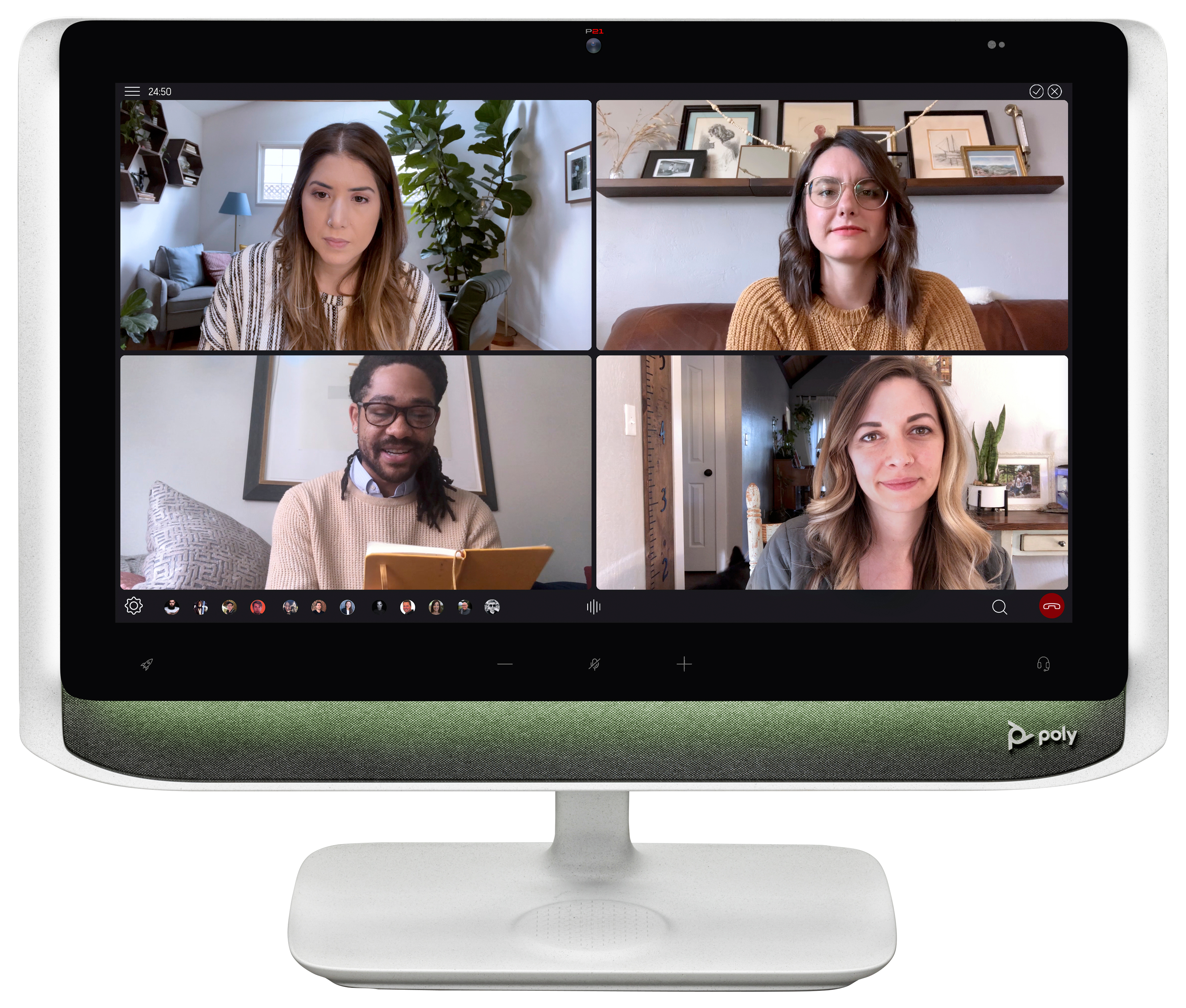 Poly Studio P21 - Monitor a LED - 21.5" - 1920 x 1080 Full HD (1080p) - 250 cd/m² - 1000:1 - USB - altoparlanti