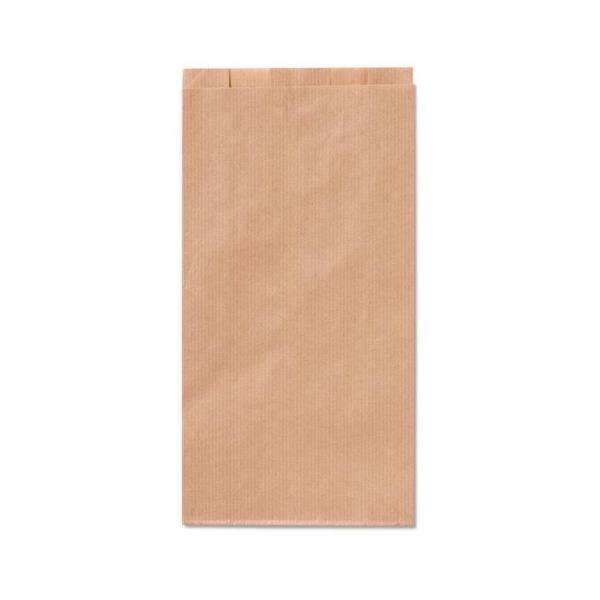 Sacchetti - carta kraft - 8x16 cm - soffietti laterali 2,5 cm - 45 gr - avana - Rex Sadoch - conf. 100 pezzi
