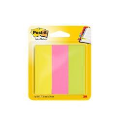 Segnapagina Post-it in carta - 671-3 - 25 x 76 mm - 3 colori Neon - Post-it - conf. 300 pezzi