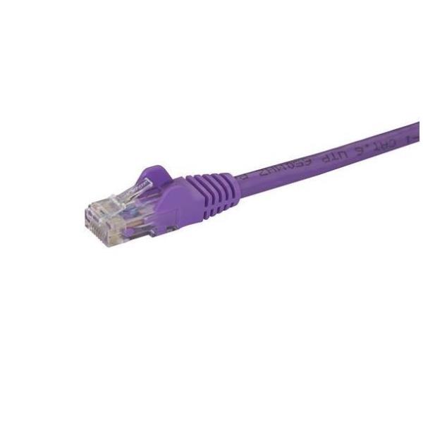 StarTech.com Cavo di Rete Viola da 1m Cat6 UTP Ethernet Gigabit RJ45 Antigroviglio - 1m - Cavo di rete - RJ-45 (M) a RJ-45 (M) - 1 m - UTP - CAT 6 - antiaggrovigliamento, bloccato - viola