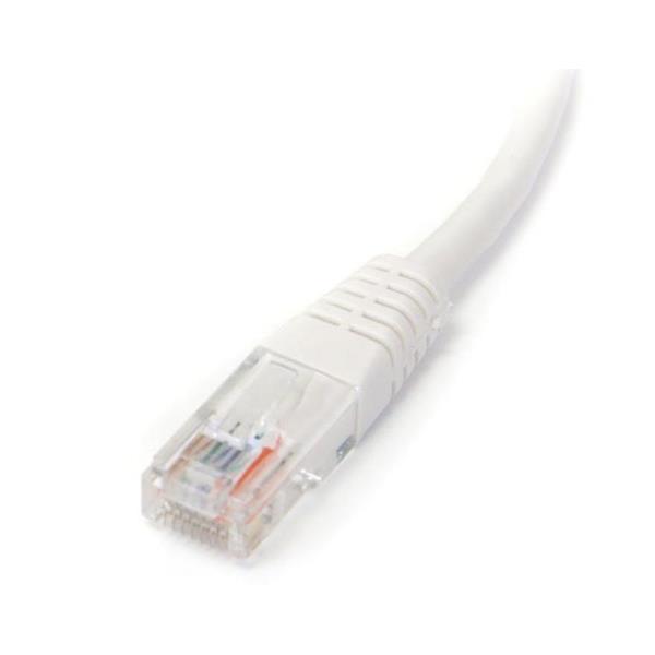 StarTech.com Cavo patch UTP Cat5e RJ45 modellato bianco da 15 m Cat 5e - Cavo patch da 15 m - Cavo patch - RJ-45 (M) a RJ-45 (M) - 15 m - UTP - CAT 5e - stampato - bianco