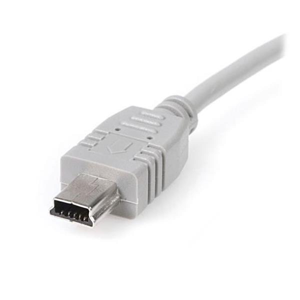 StarTech.com Cavo mini USB 2.0 15 cm - A a mini B - Cavo USB - USB (M) a mini-USB Type B (M) - USB 2.0 - 15 cm - grigio - per P/N: USB2002EXT2, USBEXTAA10BK, USBEXTAA3BK, USBEXTAA6BK, USBPLATE4