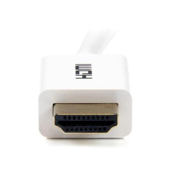 StarTech.com Cavo HDMI ad alta velocità da 2 m - Cavo Ultra HD 4k x 2k a parete CL3 bianco - HDMI a HDMI - M/M - Cavo HDMI - HDMI maschio a HDMI maschio - 2 m - a doppia schermatura - bianco