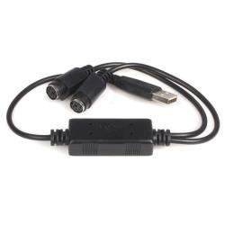 StarTech.com Adattatore tastiera e mouse da PS/2 a USB - Connettore convertitore mouse PS/2 a USB di ricambio Femmina / Maschio - Adattatore tastiera / mouse - USB - per P/N: PS2UTPEXT, SV221MICRO, SV211KA