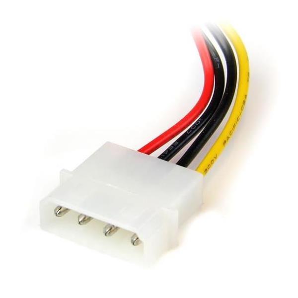 StarTech.com Adattatore cavo di alimentazione Molex 4 Pin a SATA con angolare sinistro 15 cm - (SATAPOWADPL) - Adattatore di alimentazione - alimentazione SATA (M) a Alimentazione interna 4 pin (M) - 15 cm - connettore angolato a sinistra