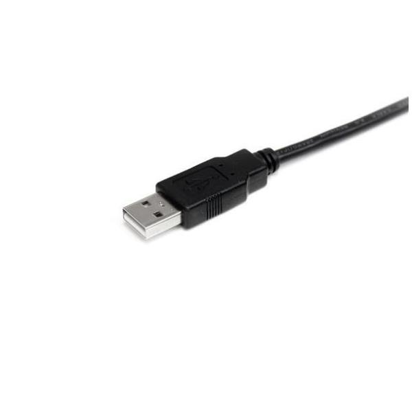 StarTech.com Cavo USB 2.0 A ad A velocità di trasferimento dei dati fino a 480 Mbps -  2 m  - M/M - Cavo USB - USB (M) a USB (M) - USB 2.0 - 2 m - nero - per P/N: SV231HDMIUA