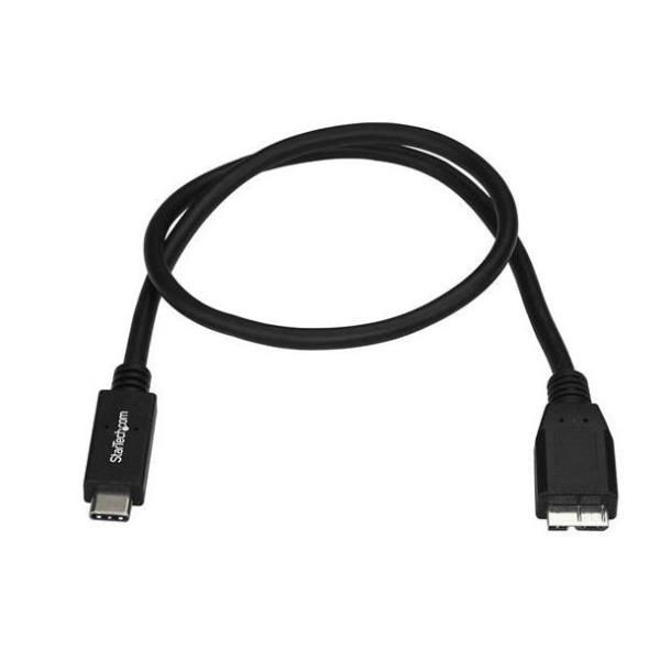 StarTech.com Cavo USB-C a micro USB-B - USB 3.1 - 1m - Cavo USB - 24 pin USB-C (M) a Micro USB tipo B (M) - USB 3.1 - 1 m - nero - per P/N: HB31C2A2CB, PEXUSB311AC3, PEXUSB312A1C1H, PEXUSB312A2C2V, PEXUSB312C3, PEXUSB321C