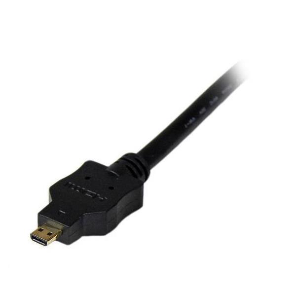StarTech.com Cavo adattatore Micro HDMI a DVI-D da 2 m - M / M - Convertitore da HDMI (D) maschio a DVI-D da 19 pin - 1920x1200 (HDDDVIMM) - Cavo adattatore - DVI-D maschio a micro HDMI maschio - 2 m - schermato - nero