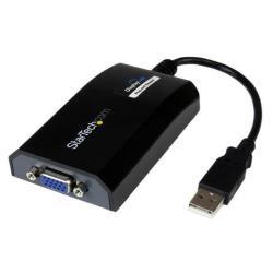 StarTech.com Adattatore USB a VGA - Scheda USB per PC e MAC- 1920x1200 (USB2VGAPRO2) - Adattatore video esterno - DisplayLink DL-195 - 16 MB - USB 2.0 - D-Sub - nero - per P/N: MXT101MM