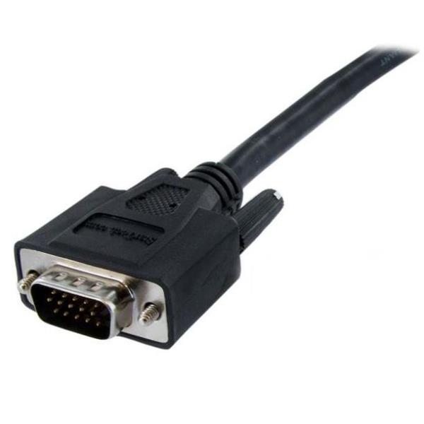 StarTech.com Cavo adattatore monitor DVI a VGA - Cavo Convertitore analogico DVI a VGA - Femmina / Maschio da 15pin - 2m - Nero - Cavo video - HD-15 (VGA) (M) a DVI-A (M) - 2 m - stampato, viti a serraggio manuale - nero