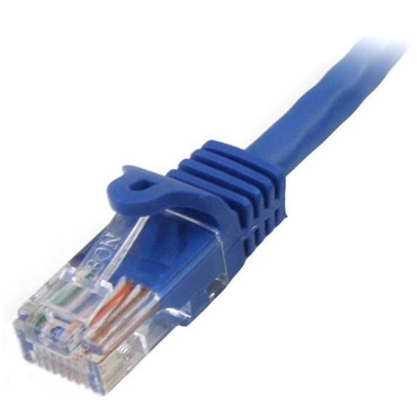 StarTech.com Cavo di rete CAT 5e - Cavo Patch Ethernet RJ45 UTP Blu da 2m  antigroviglio - Cavo RJ45 M/M Cat 5e (45PAT2MBL) - Cavo patch - RJ-45 (M) a RJ-45 (M) - 2 m - UTP - CAT 5e - stampato, antiaggrovigliamento - blu