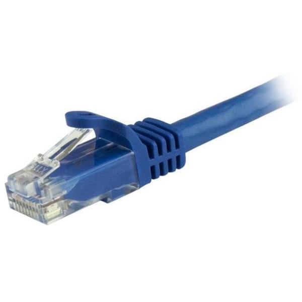 StarTech.com Cavo patch antigroviglio UTP RJ45 Cat6 Gigabit 15 m blu - Cavo patch 15 m (N6PATC15MBL) - Cavo patch - RJ-45 (M) a RJ-45 (M) - 15 m - UTP - CAT 6 - stampato, antiaggrovigliamento - blu