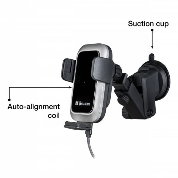 Verbatim - Caricatore Auto Wireless FWC-03 - Pro Qi