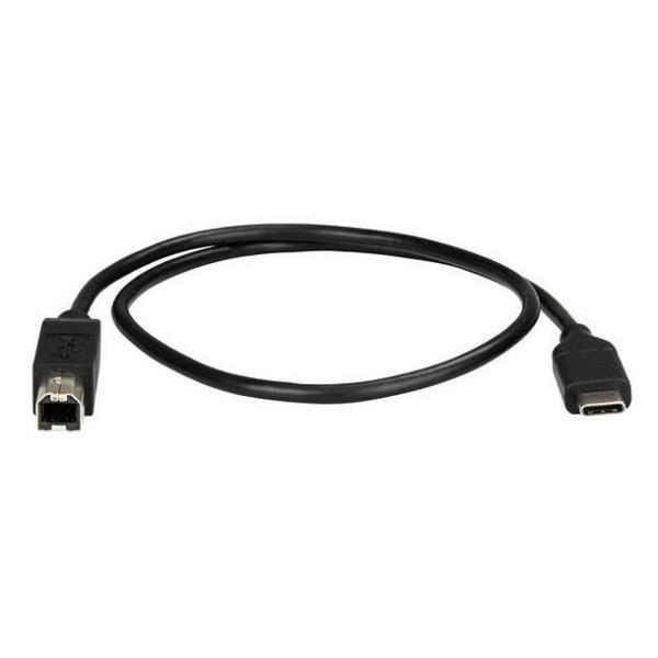 StarTech.com Cavo Stampante USB-B a USB-C da 0,5 m - USB 2.0 - Cavo periferica per Stampante USB Tipo-C - Cavo USB - USB-C (M) a USB Tipo B (M) - Thunderbolt 3 / USB 2.0 - 50 cm - nero