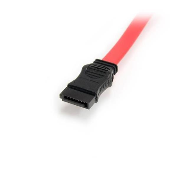 StarTech.com Cavo adattatore slimline SATA a SATA e alimentazione LP4 50 cm - Cavo SATA - Serial ATA 150/300/600 - Slimline SATA (F) a SATA, alimentazione interna 4 pin (12V) - 50.8 cm - rosso