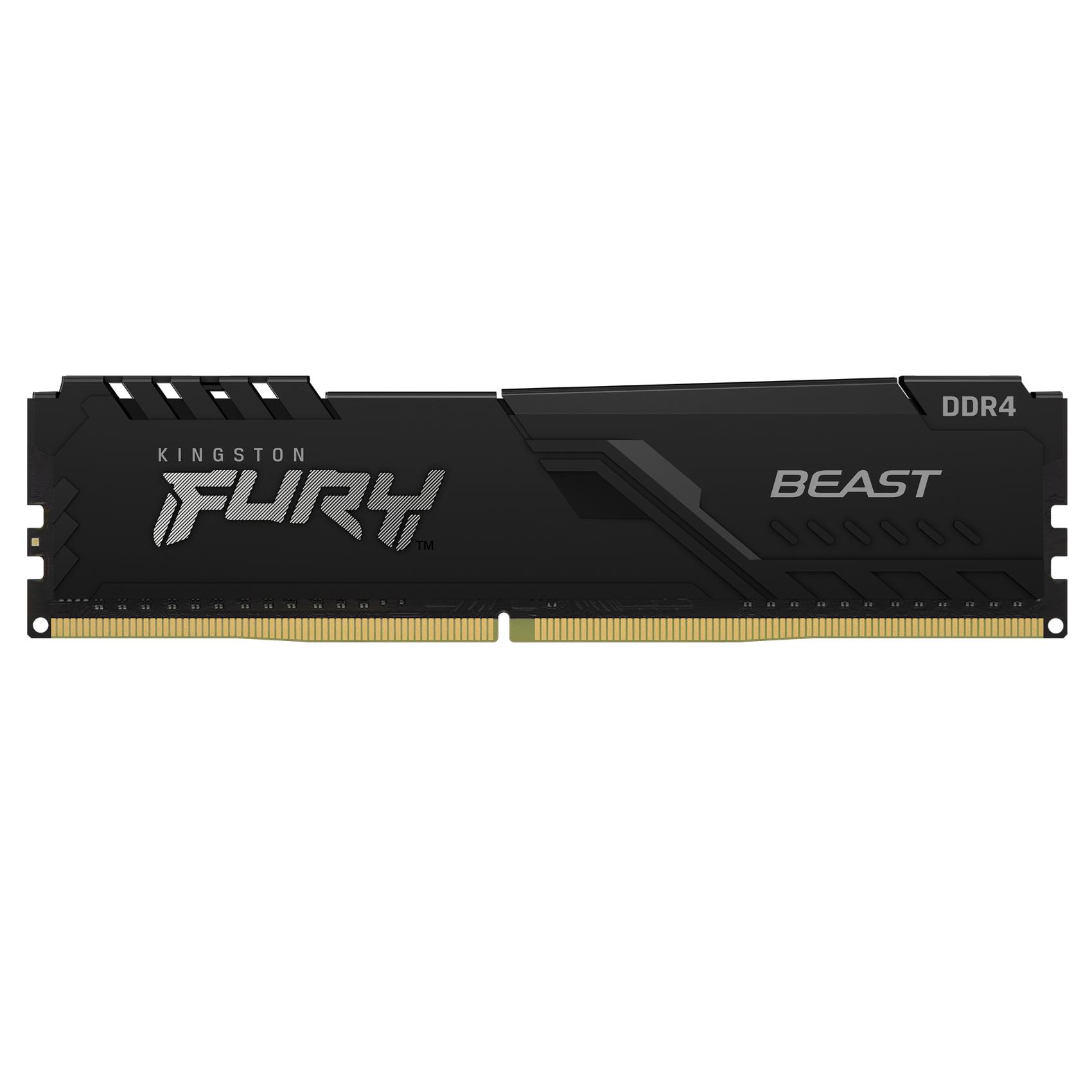 Kingston FURY Beast - DDR4 - modulo - 8 GB - DIMM 288-PIN - 3600 MHz / PC4-28800 - CL17 - 1.35 V - senza buffer - non ECC - nero