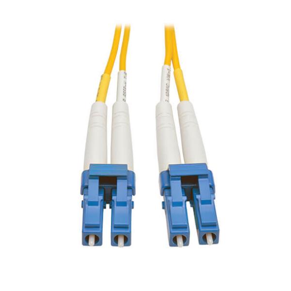 Tripp Lite 1M Duplex Singlemode 9/125 Fiber Optic Patch Cable LC/LC 3' 3ft 1 Meter - Cavo patch - modalità singola LC (M) a modalità singola LC (M) - 1 m - fibra ottica - duplex - 9 / 125 micron - giallo