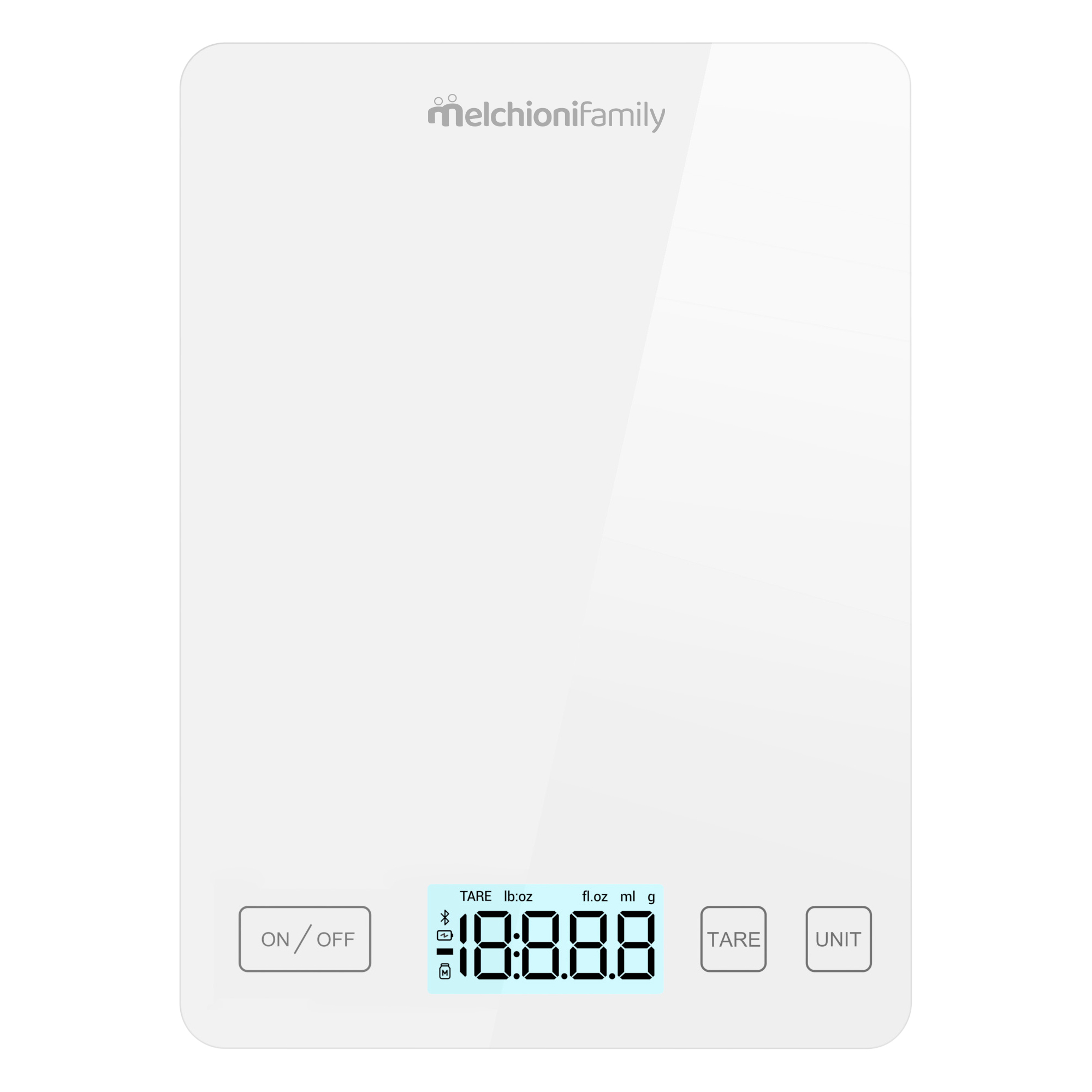 Bilancia da cucina Smarty - con connessione wi-fi - peso massimo 5 kg -  bianco - Melchioni family