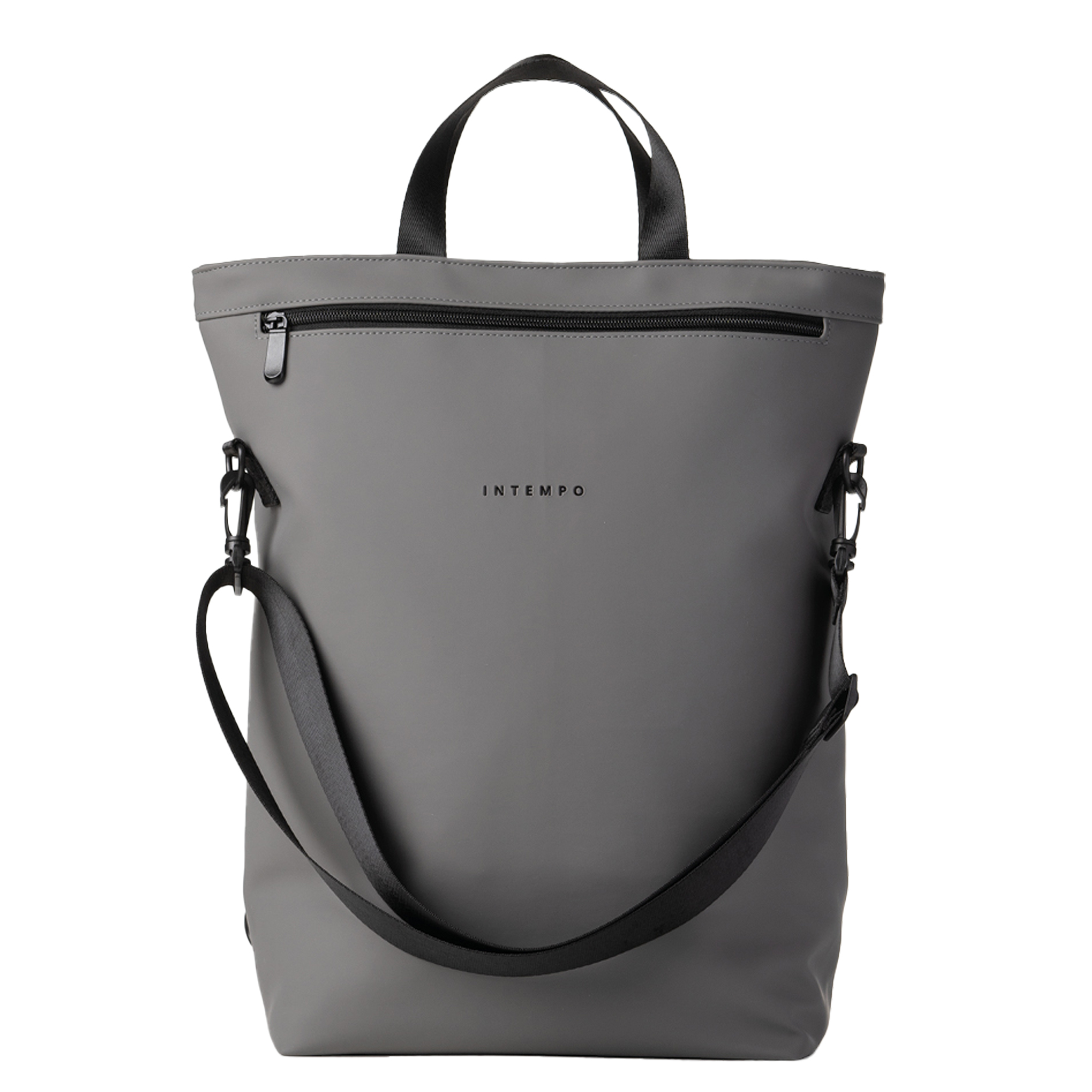 Borsa zainabile Drop - 30 x 44 x 14 cm - gomma - grigio - In Tempo