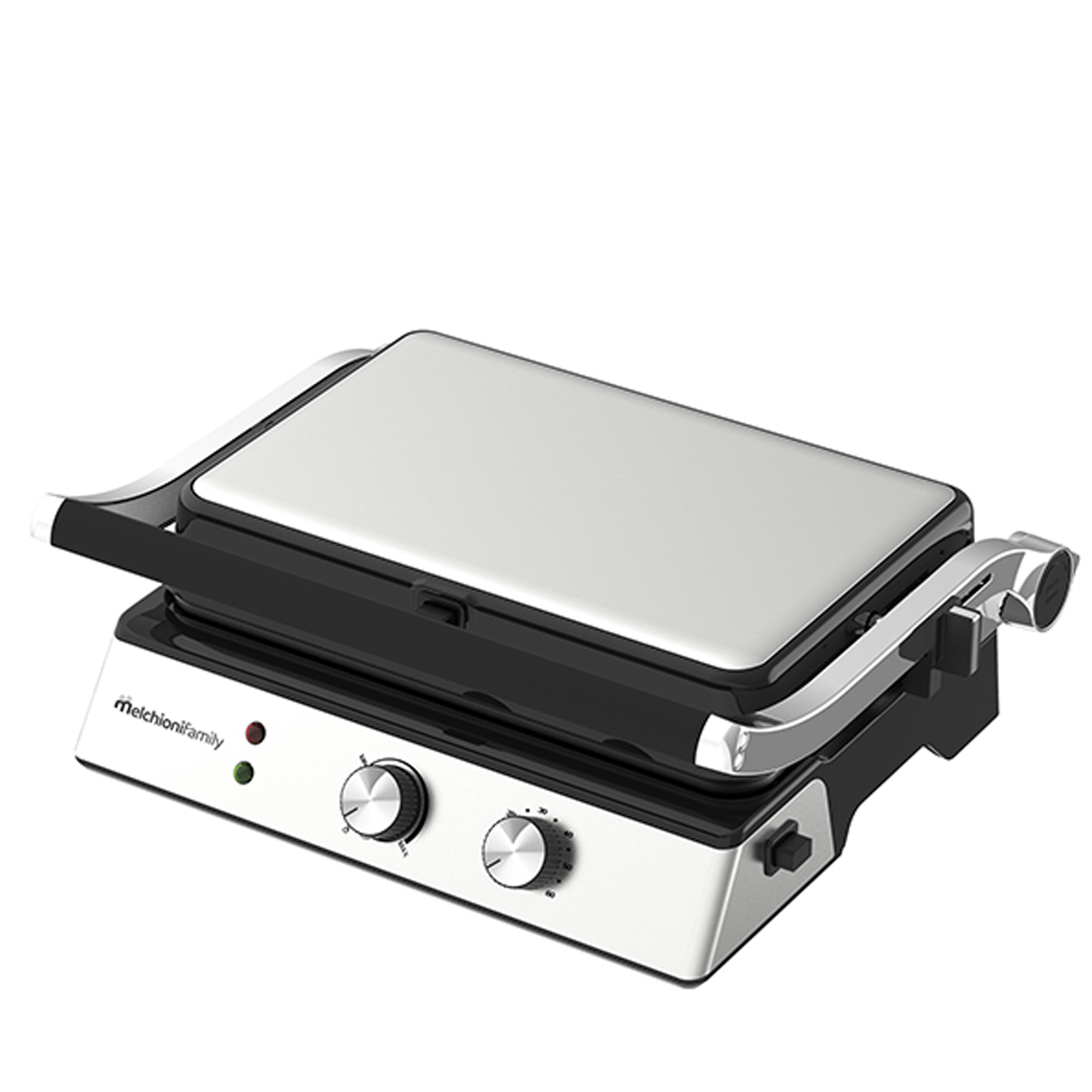 Bistecchiera elettrica BURGERONE 34 - con piastre removibili - 44.1 x 18.9 x 38 cm - 1800 W - nero - Melchioni family