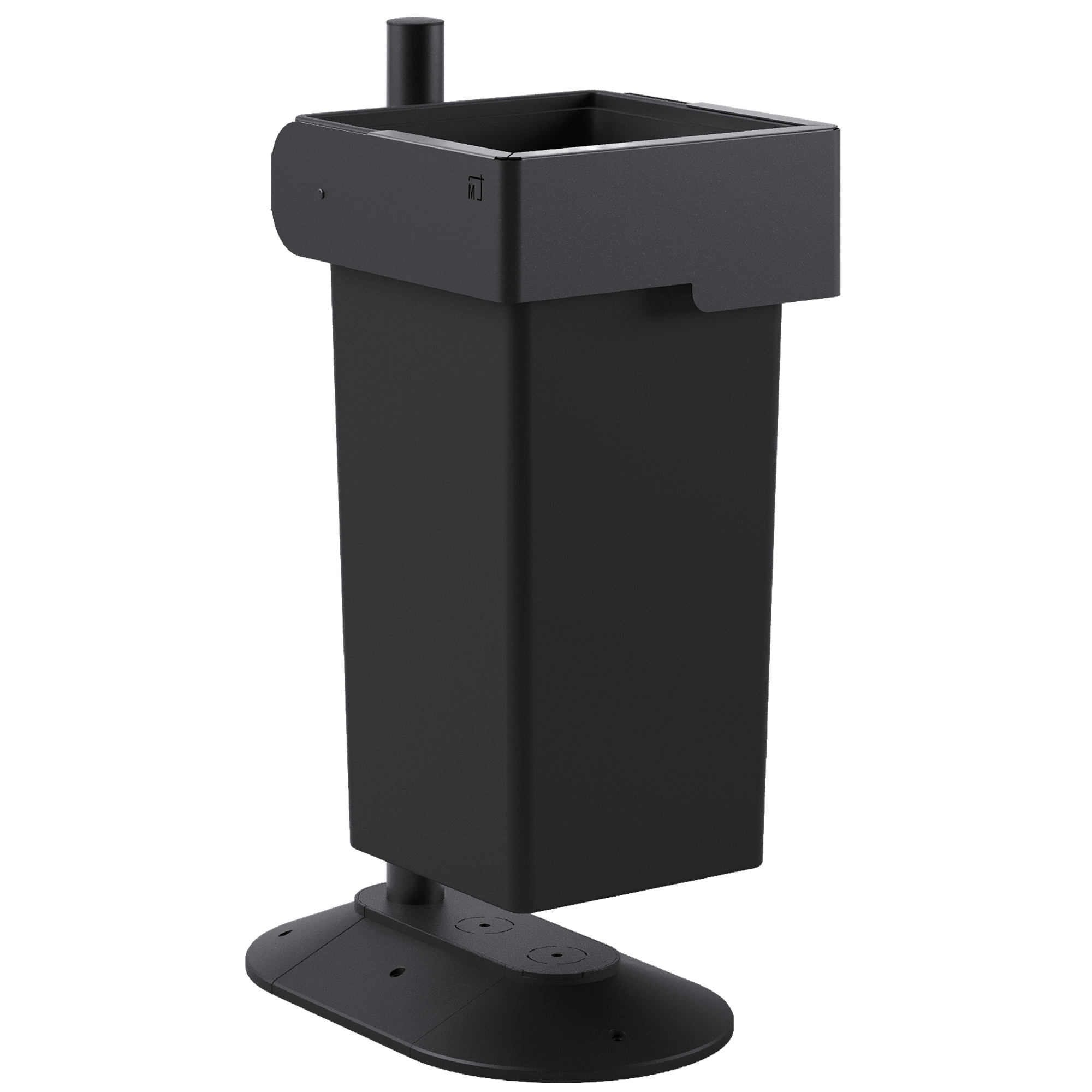 Portarifiuti MODULA - da terra - con contenitore - 41,5 x 63 x 97,5 cm - 73 L - antracite - Stilcasa