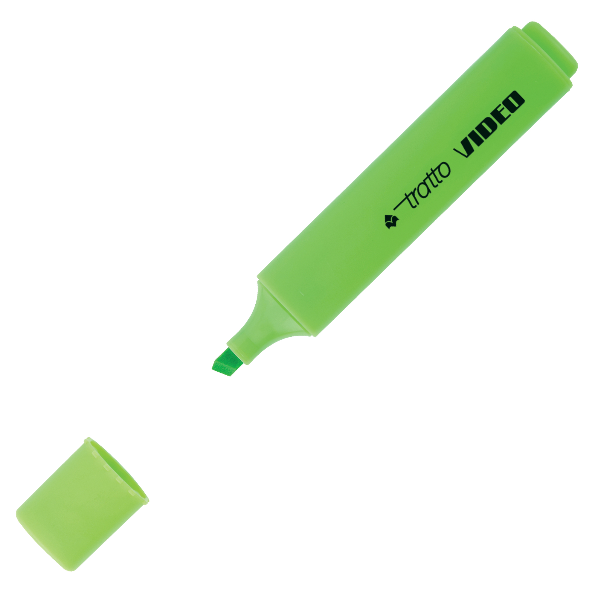 Evidenziatore Tratto Video  - punta a scalpello - tratto da 1,0mm-5,0mm - verde - Tratto