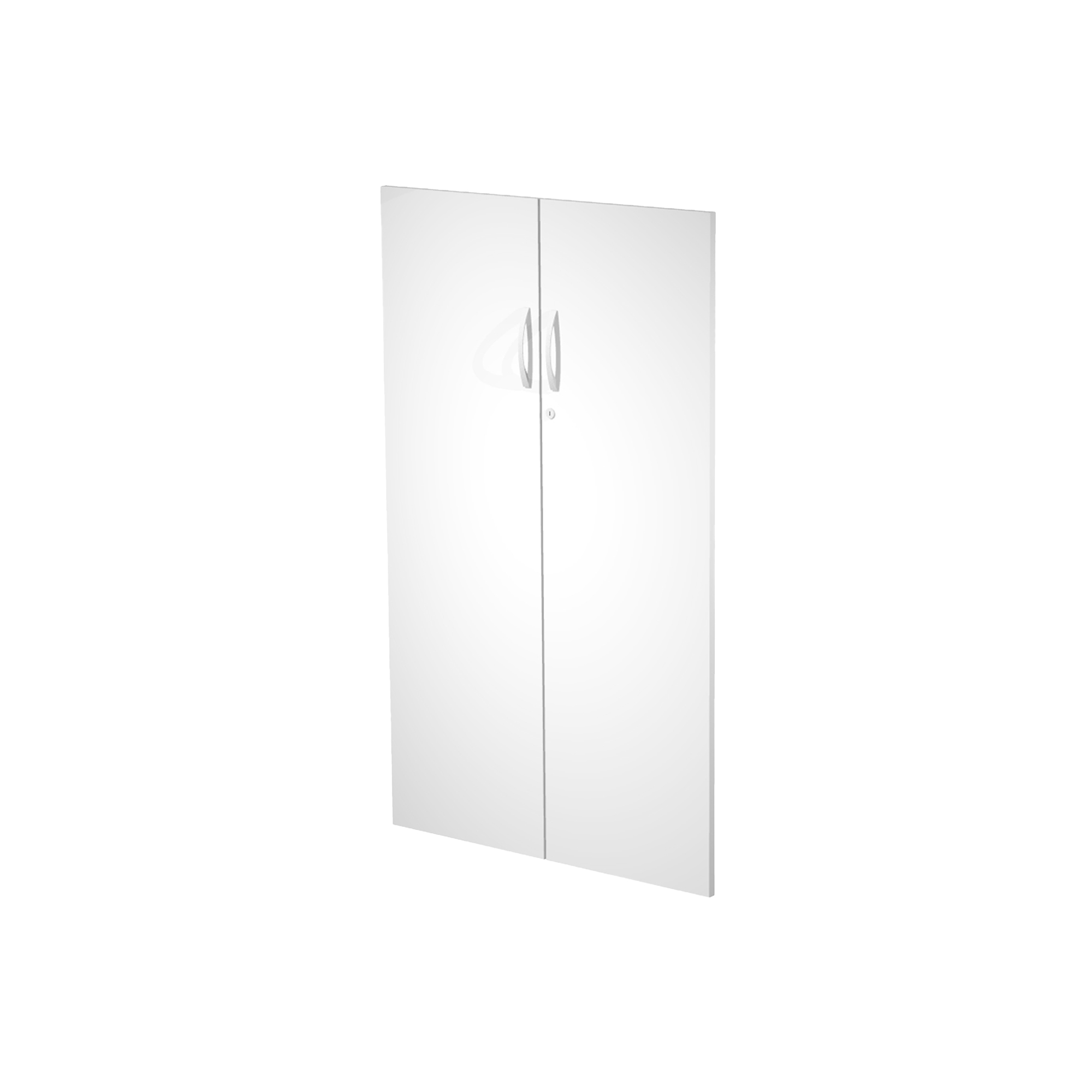 Coppia ante AgorA' - per mobile contenitore medio - melaminico - bianco - Artexport