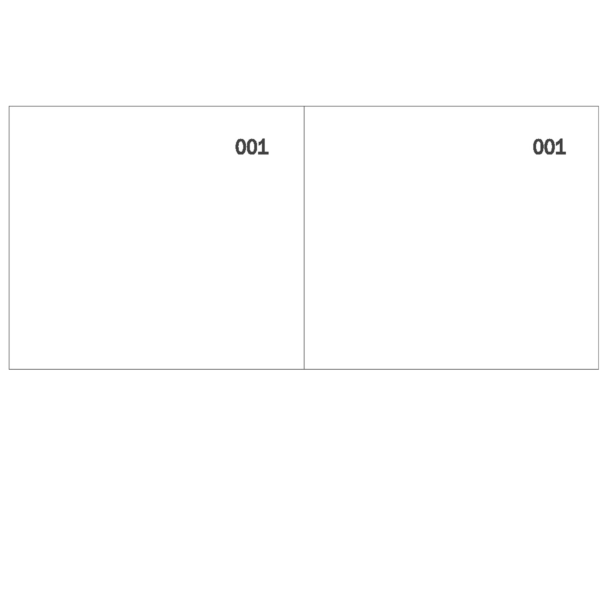 Blocco scontrino 2 sezioni - 100 copie numerate - bianco - 5,8 x 13 cm - DU160000010 - Data Ufficio
