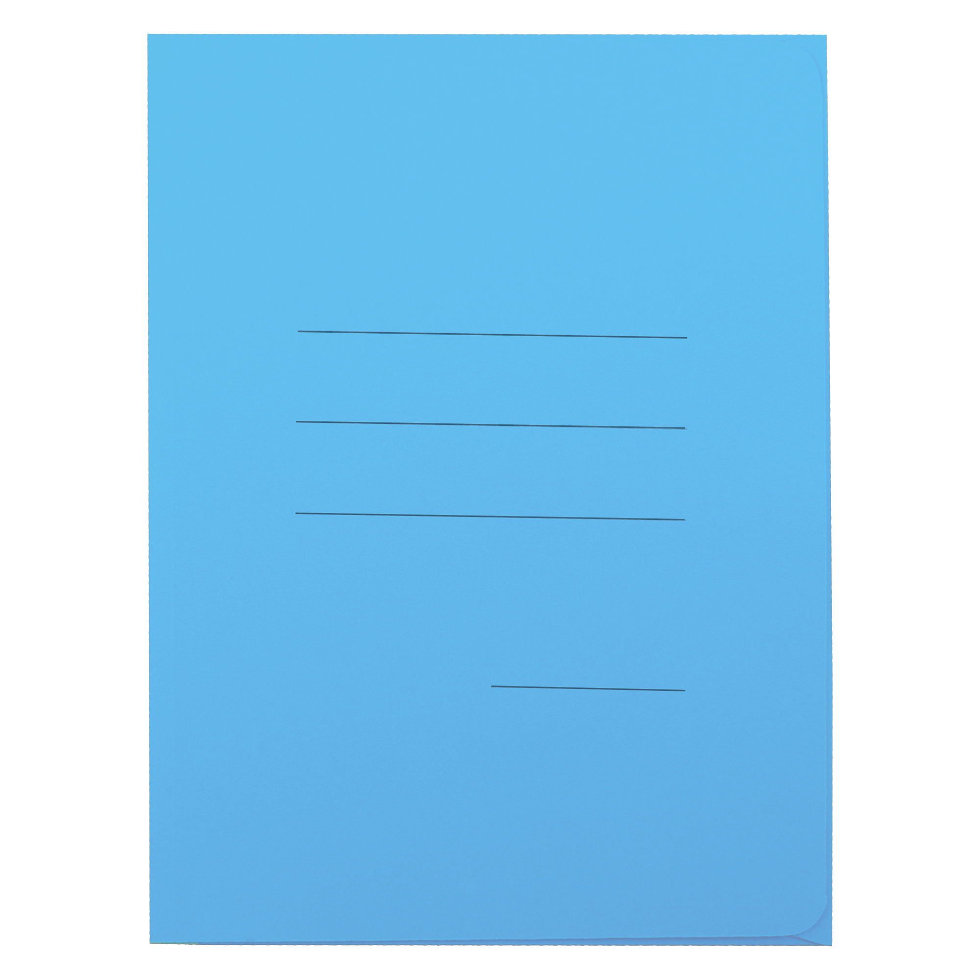 Cartellina 3 lembi con stampa Cartex - 200 gr - A4 - celeste - Blasetti - conf. 25 pezzi