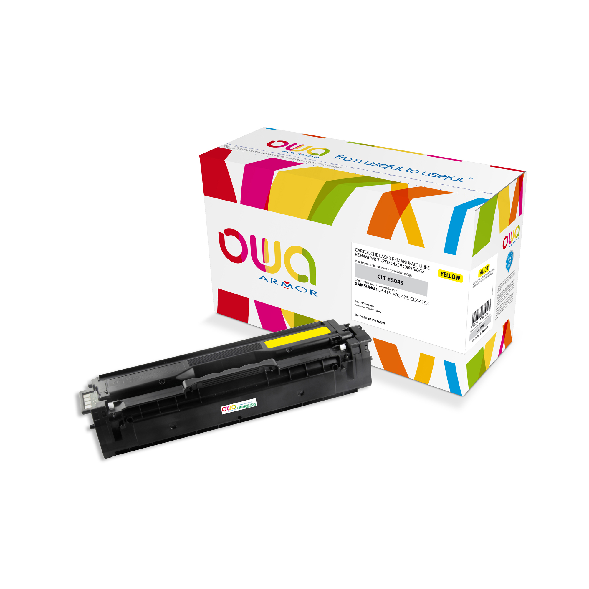 Armor - Toner Compatibile per Hp/Samsung - Giallo - CLT-Y504S - 1.800 pag