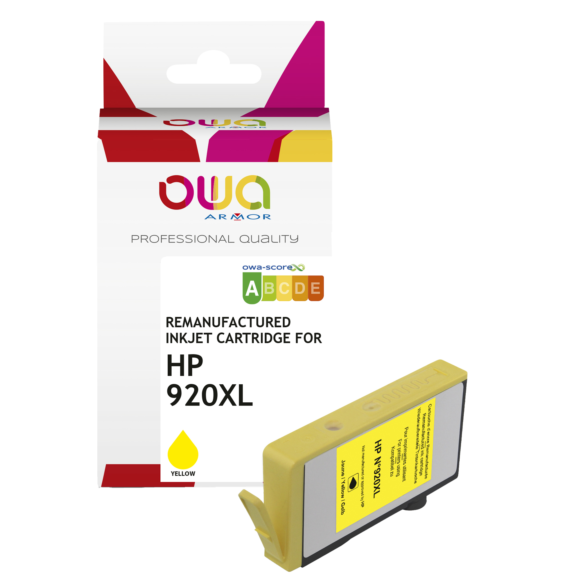 Armor - Cartuccia ink Compatibile per Hp - 902XL - Giallo   - K20452OW