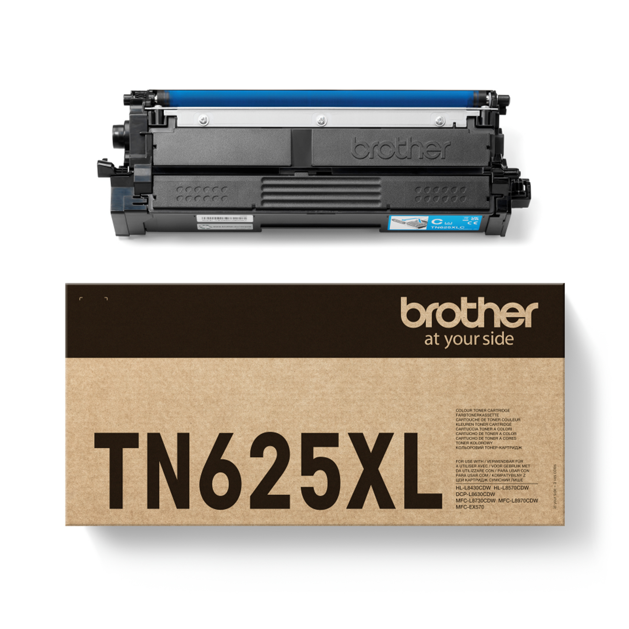 Brother TN-625XLC, 4500 pagine, Ciano, 1 pz