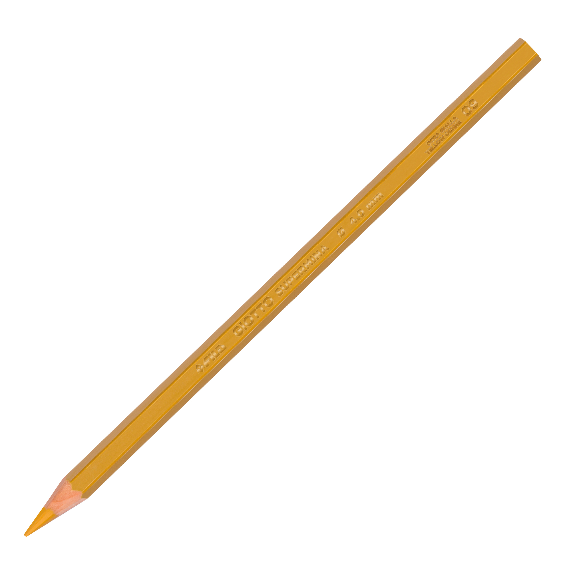 Pastello Supermina - mina 4 mm - giallo ocra 09 - Giotto