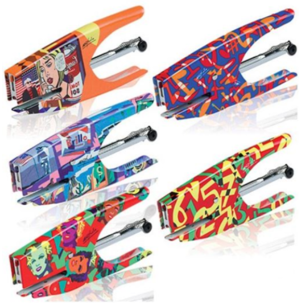 Cucitrice a pinza Pop Art - punti 6/4 - Pop Fantasy - acciaio cromato - Iternet