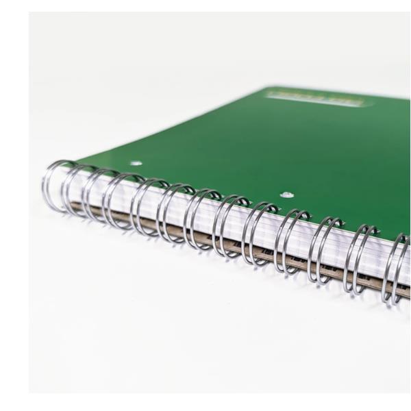 Blocco notes - spiralato sul lato lungo - 4mm - 22,3 x 29,7cm - 80gr - 140 fogli - BM