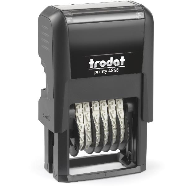 Timbro Printy 4.0 Eco 4846 Numeratore - 6 cifre - 4 mm - autoinchiostrante - Trodat