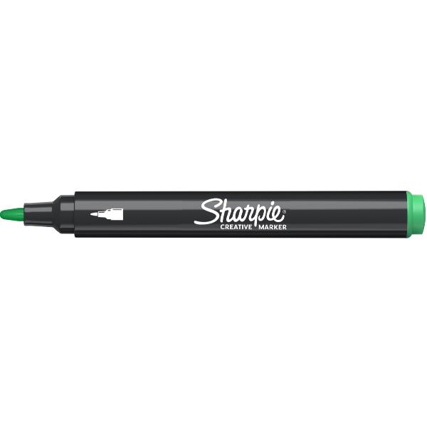Marcatore acrilico - punta tonda - verde - Sharpie