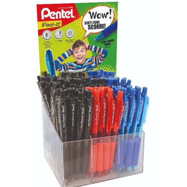 Penna sfera Wow - colori assortiti - Pentel - expo 96 pezzi