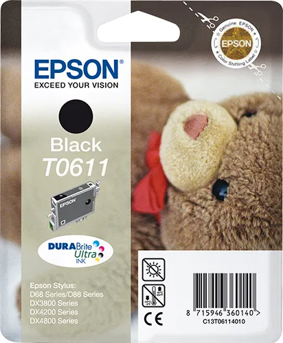Epson - Cartuccia ink - Nero - T0611 - C13T06114010 - 8ml