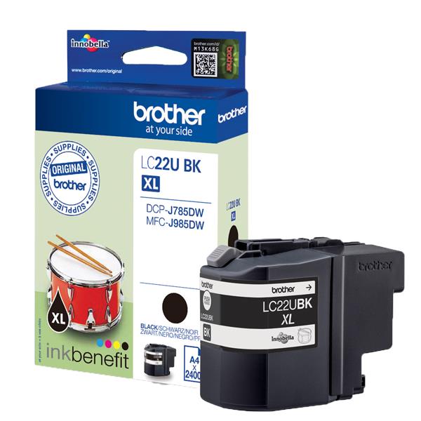 Brother - Cartuccia - Nero - LC22UBK - 2.400 pag