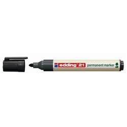 Marcatore permanente 21 Ecoline - punta conica -  da 1,5 a 3 mm - nero - Edding