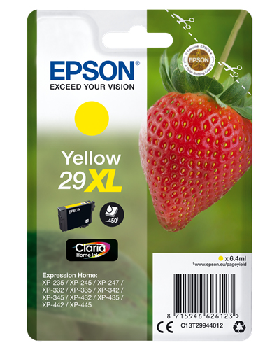 Epson - Cartuccia ink - 29XL - Giallo - C13T29944012 - 6,4ml