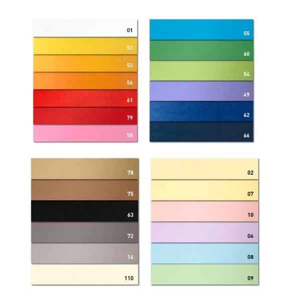 Cartoncino Bristol Color - 50 x 70 cm - 200 gr - giallo sole 53 - Favini - conf. 25 pezzi