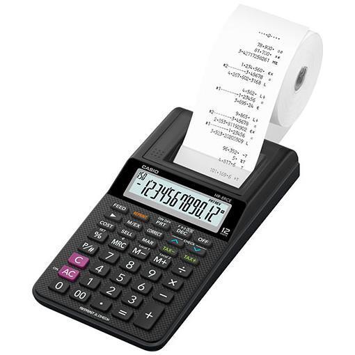 Calcolatrice scrivente HR-8RCE - 12 cifre - 8,2 x 10,2 x 23,9 cm - nero - Casio