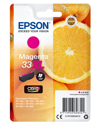 Epson - Cartuccia ink - 33XL - Magenta - C13T33634012 - 8,9ml