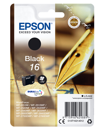 Epson - Cartuccia ink - 16 - Nero - C13T16214012  - 5,4ml