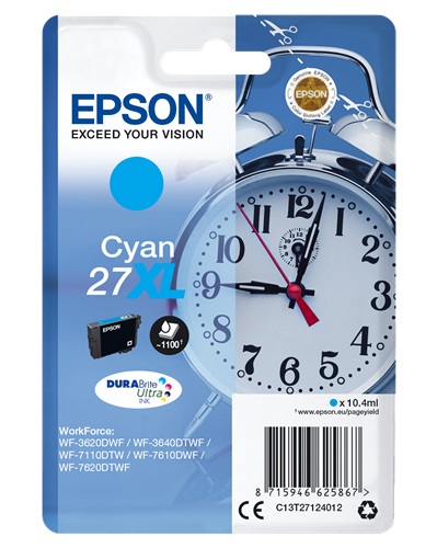 Epson - Cartuccia ink - 27XL - Ciano - C13T27124012 - 10,4ml