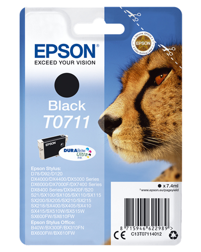 Epson - Cartuccia ink - Nero - T0711 - C13T07114012  - 7,4ml